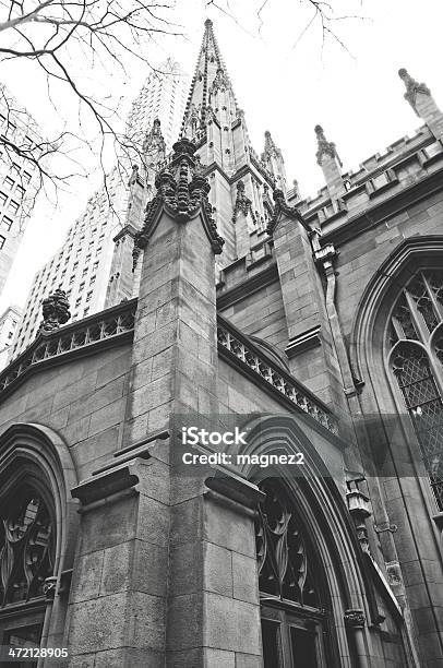 Trinity Church In New York City Stock Photo - Download Image Now - Trinity Church - New York, Architectural Feature, Architecture