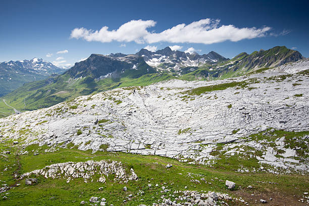 karstgebirge, nahe mt. rüfikopf, lechtaler alpen vorarlberg - lechtaler alps stock-fotos und bilder