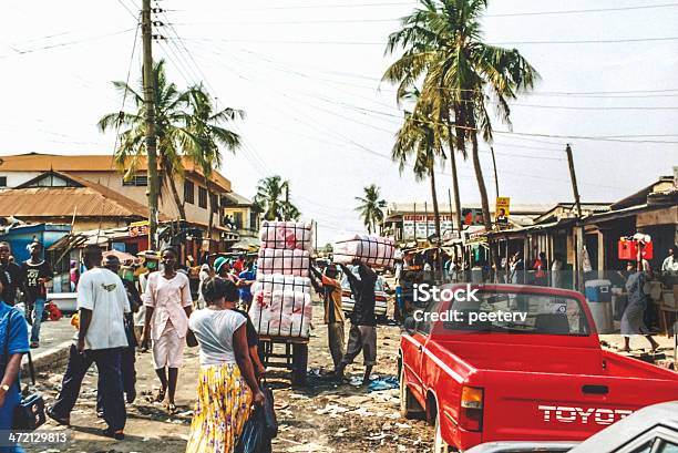 Zajęty African Miasto - zdjęcia stockowe i więcej obrazów Accra - Accra, Ghana, Miasto