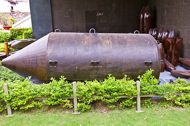 Ho Chi Minh, Vietnam - September 18, 2013: USA BLU-82B bomb (nicknamed \
