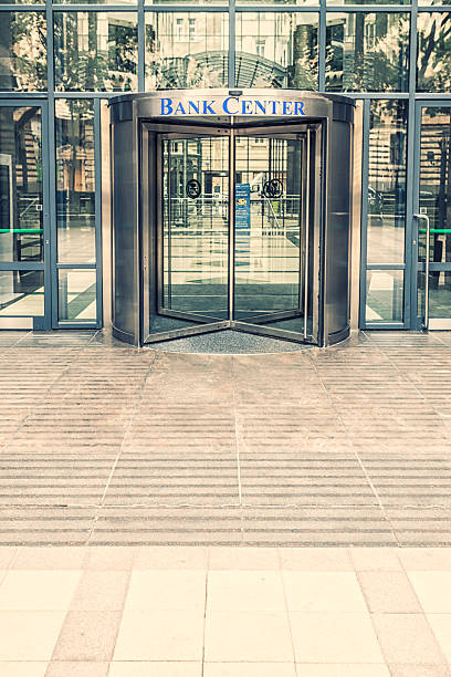 istock Bank center entrance 472131989