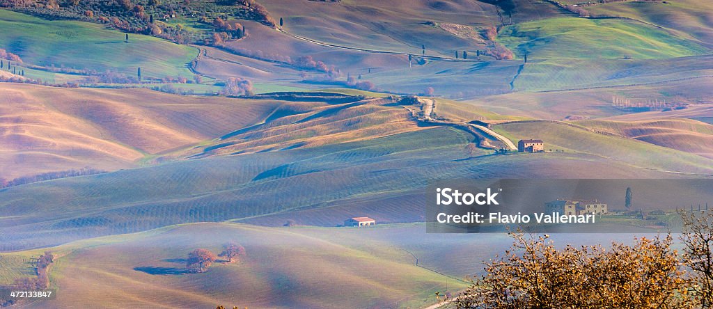 Landschaft in der Toskana, Italien - Lizenzfrei Agrarbetrieb Stock-Foto