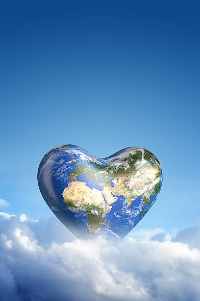 istock Love of planet earth in the clouds. 472133965