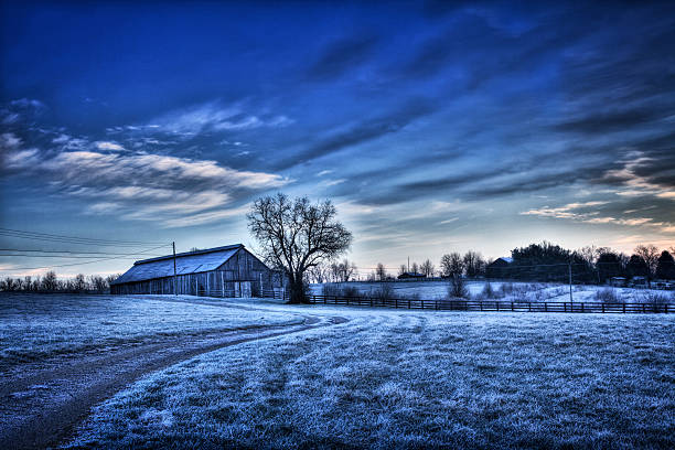 Paesaggio invernale - foto stock