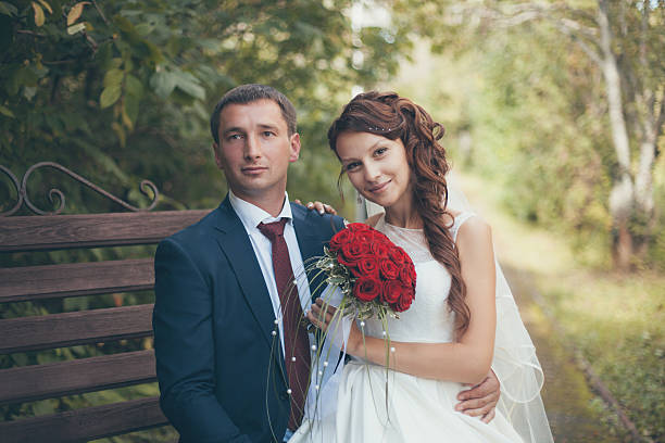 istock Newlyweds on Wedding Day 472138440