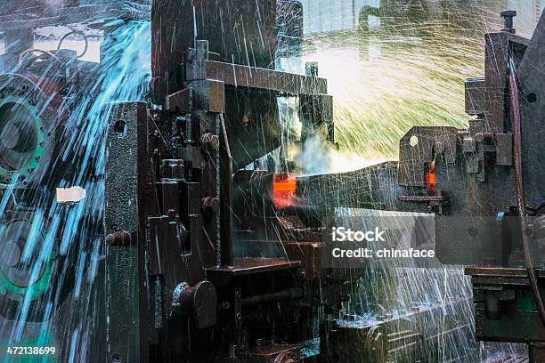 Water Cooling Of Roling Mill Line Stock Photo - Download Image Now - Steelmaking, Water, Activity