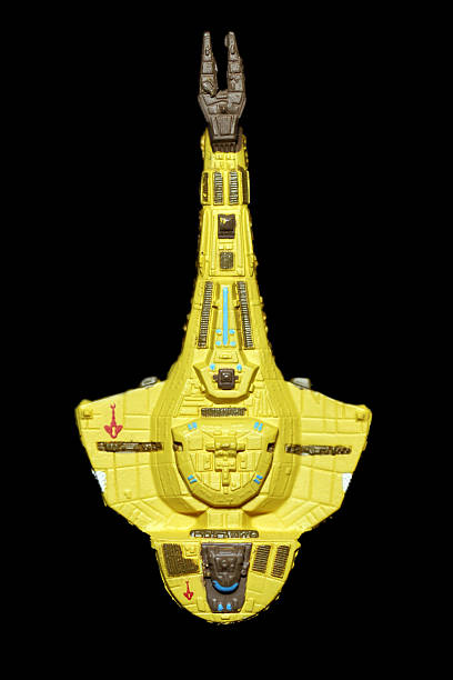 Glorious Cardassia Vancouver, Canada - June 10, 2012: A Cardassian starship from the Star Trek: The Next Generation television series, on a black background. The toy is from the Micro Machines line of Star Trek toys. star trek characters stock pictures, royalty-free photos & images