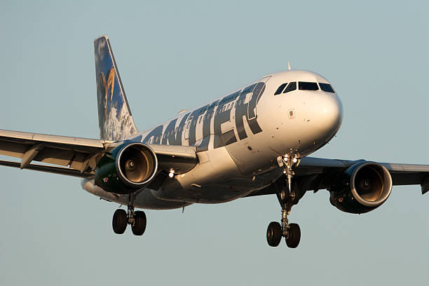 Frontier Airlines Airbus A319 stock photo