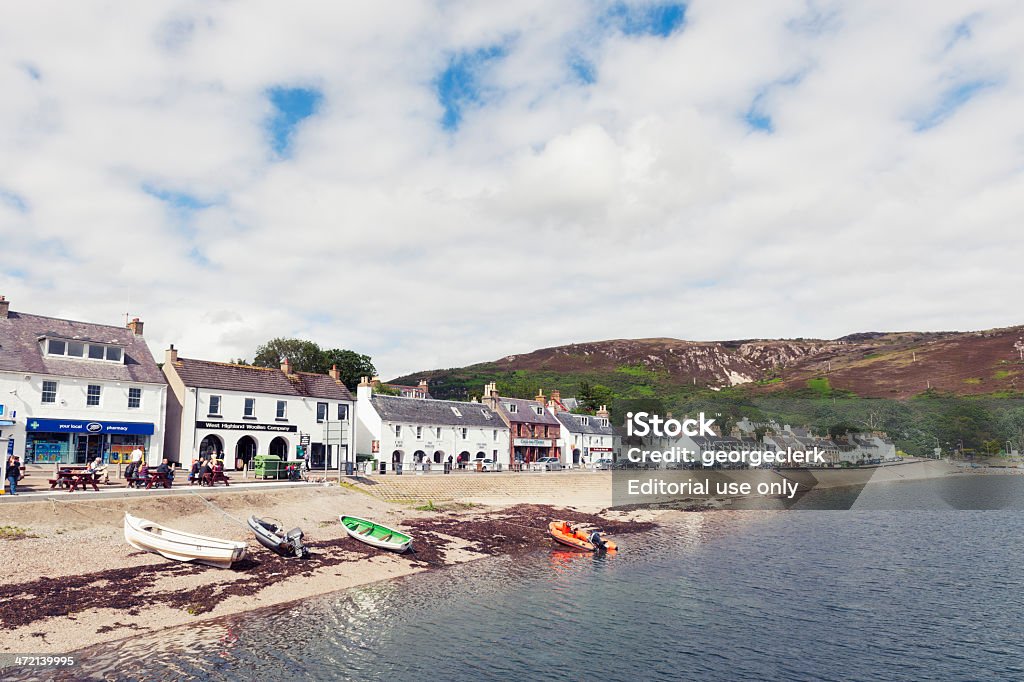 Ullapool Waterfront - Lizenzfrei Anhöhe Stock-Foto