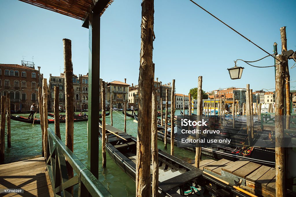 Venice, Italy Venice, Italy - August 30, 2013: Sunny Summer day in Venice City. Busy water traffic on The Grand Canal as ussual. Architecture Stock Photo
