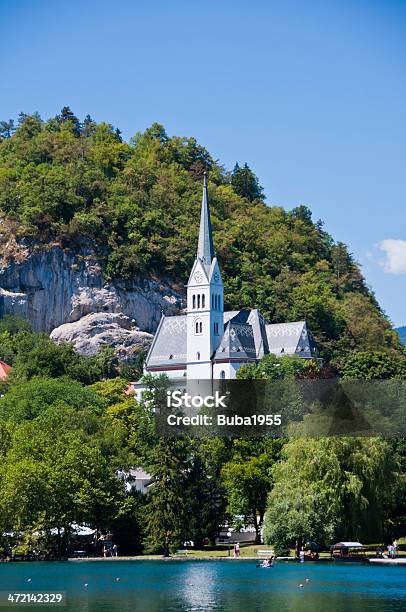 Озеро Bled В Словении — стоковые фотографии и другие картинки Архитектура - Архитектура, Без людей, Блед