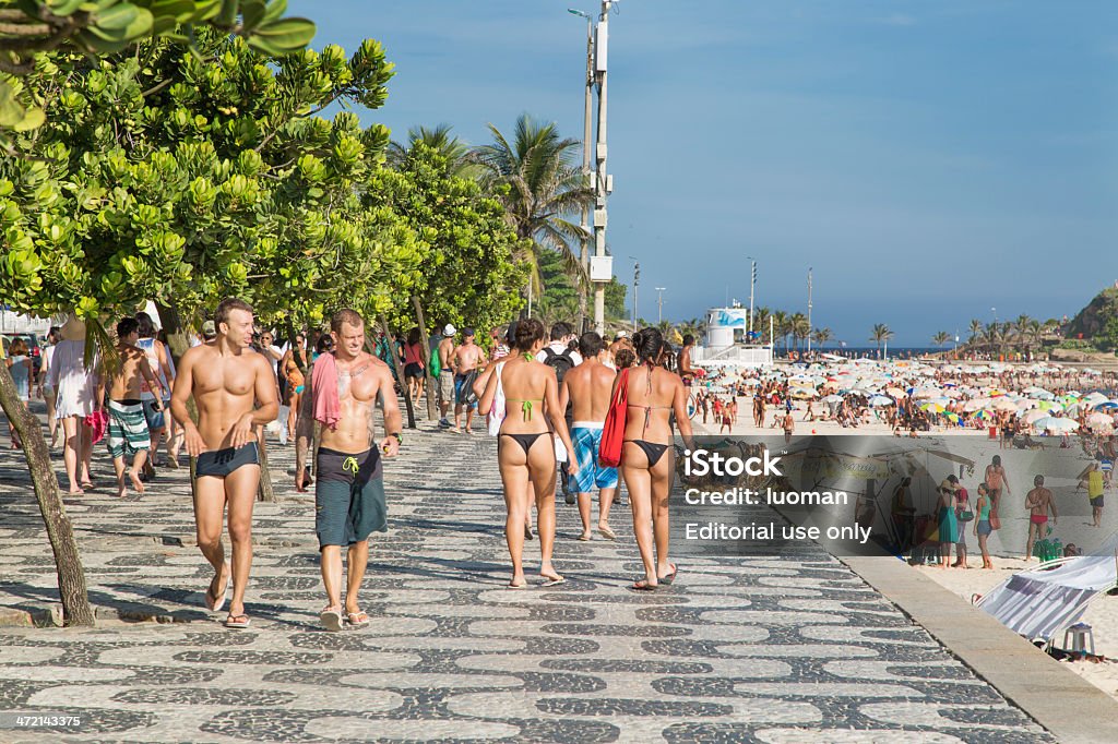 Praia de Ipanema Passeio - Royalty-free Passeio Foto de stock