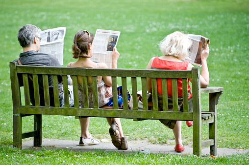 London, United Kingdom - April 23, 2011; A poll of British adults found that just under 13.5millions people read The Sunday newspapers either every week.  