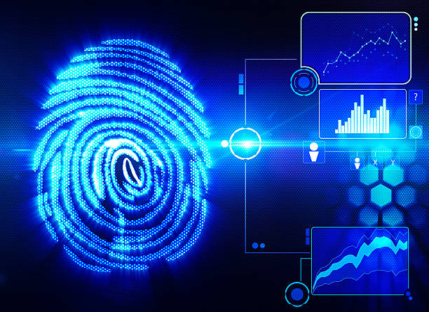 istock Digital depiction of fingerprint scanning technology 472144142