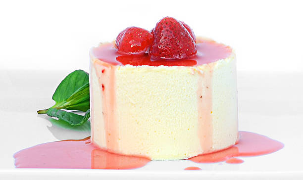 チーズケーキ - strawberry cheesecake ストックフォトと画像