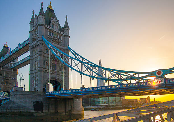 istock Tower bridge in sun set light. London 472147314