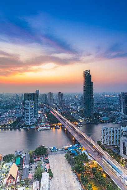 istock Bird eyes view of Chao Phraya River Landscape 472147562