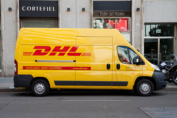 DHL 목표도달 스톡 사진