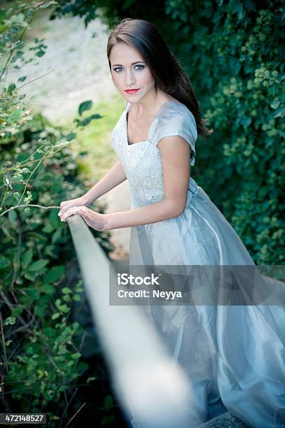 Beautiful Black Nymph In Mysterious Forest Stock Photo - Download Image Now - 20-29 Years, Adult, Arts Culture and Entertainment