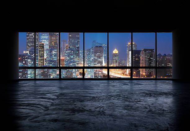 istock beautiful night scene outside the windows 472149383