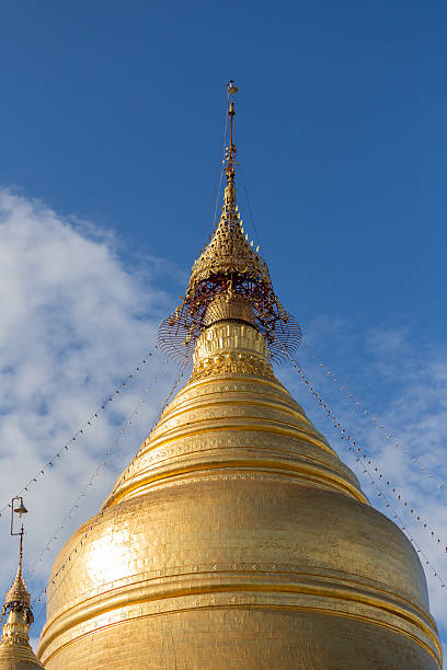 Kuthodaw Pagoda in Mandalay stock photo
