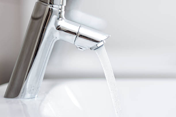 istock Brand new bathroom faucet 472151077