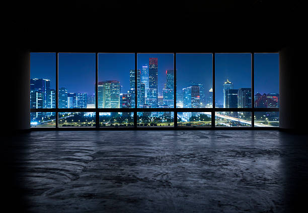 istock beautiful night scene outside the windows 472151459