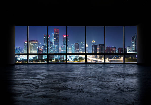 istock beautiful night scene outside the windows 472151461