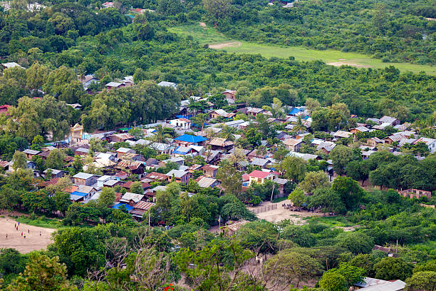 View from Mandalay Hill stock photo