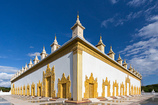Temple in Mandalay, Myanmar stock photo