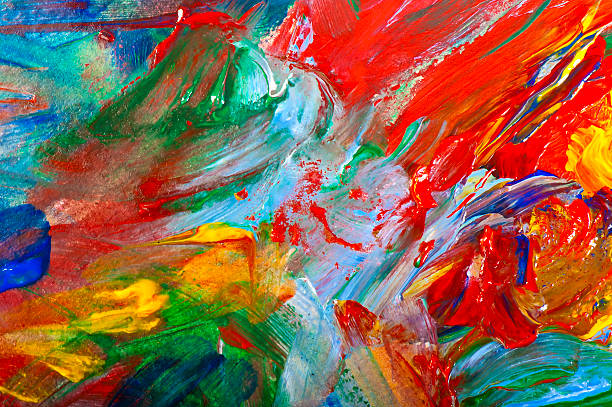 istock brushstrokes with acrylic paints on canvas closeup 472152454