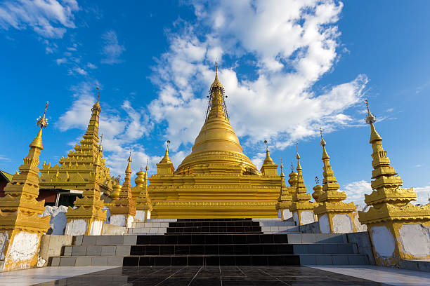 Sandamuni Pagoda, Mandalay, Myanmar stock photo