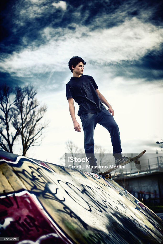 Skateboarder Active Lifestyle Stock Photo