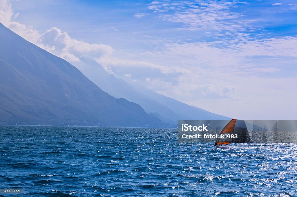 windsurfing Lake Garda - windsurfing Activity Stock Photo