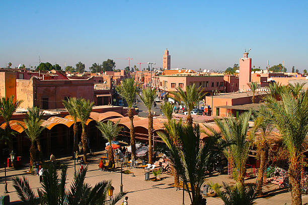 Marrakesh's Medina quarter stock photo