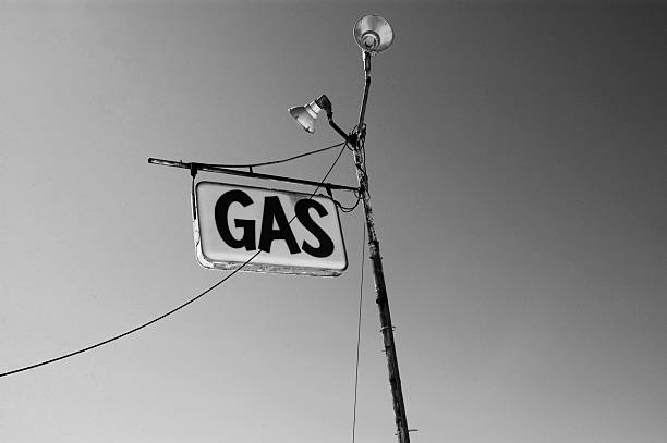 istock Retro gas station sign 472160793