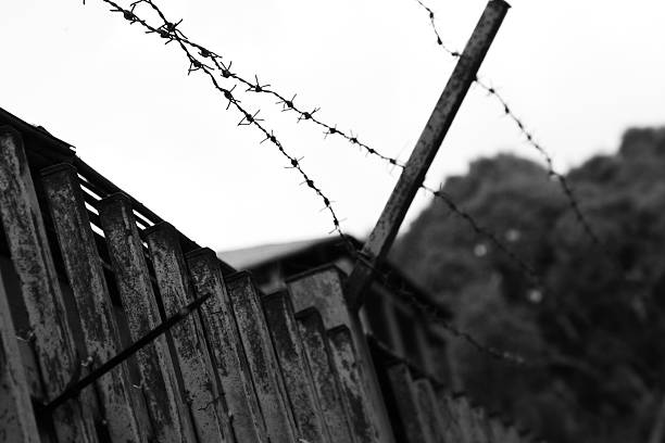 istock Barbed wire fence 472161191