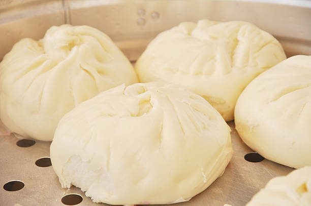 istock Steamed pork buns, chinese dim sum. 472161665