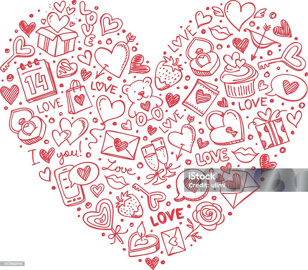 Heart for Valentine's Day Valentine's Day - Holiday stock vector