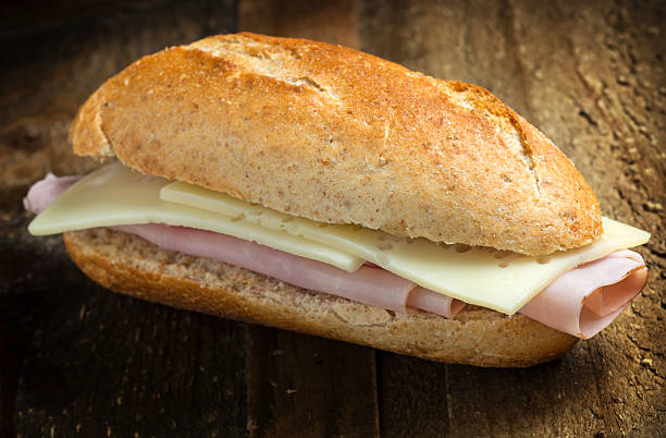 istock Ham and cheese Baguette sandwich 472162373