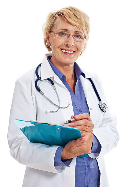istock Mature Smiling Female Doctor, Studio Portrait 472162561