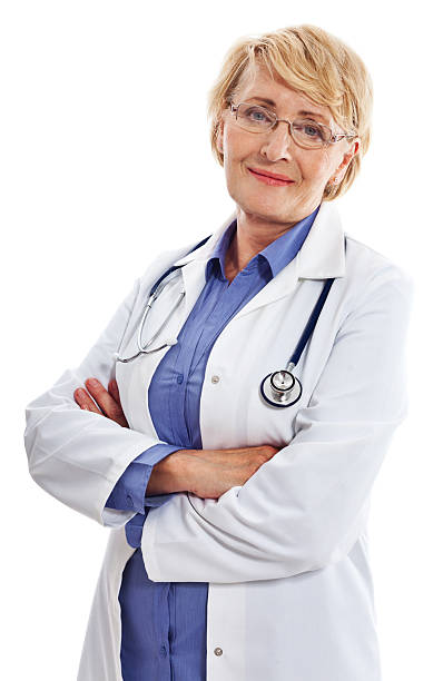 istock Mature Smiling Female Doctor, Studio Portrait 472162563