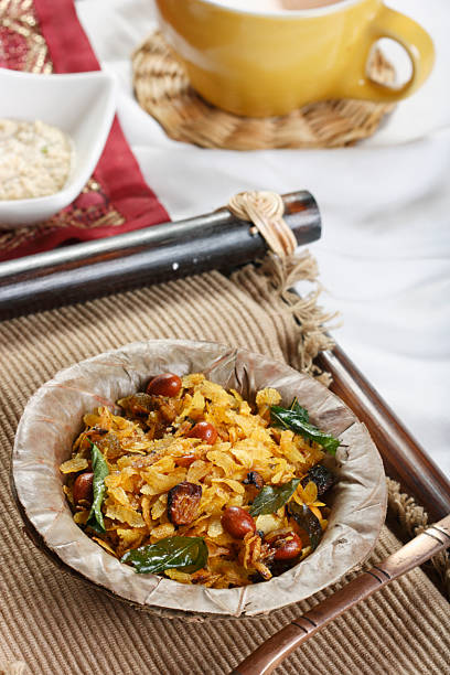 istock Chivda  A snack made of flattened rice 472163971
