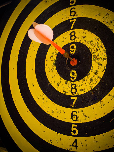 istock Darts board and arrows in the target center 472164067