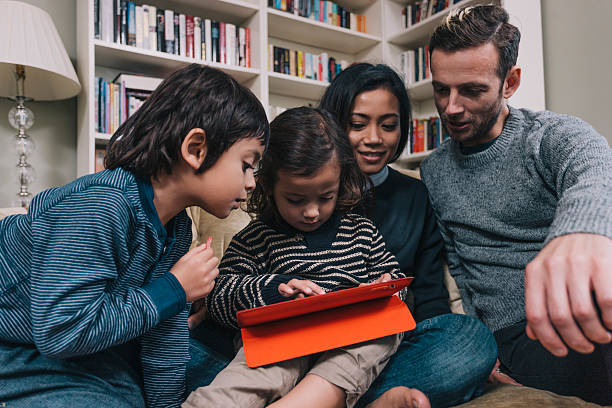 istock Young mixed race family 472166229