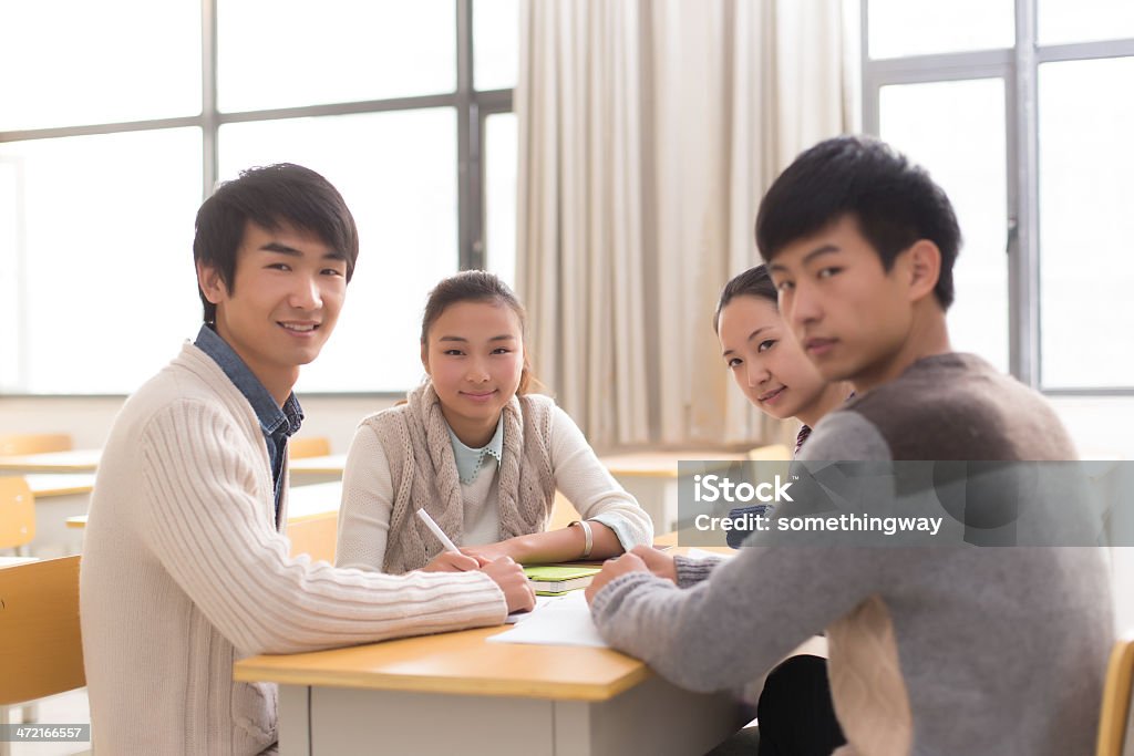 group of college students learning in the classroom 20-29 Years Stock Photo