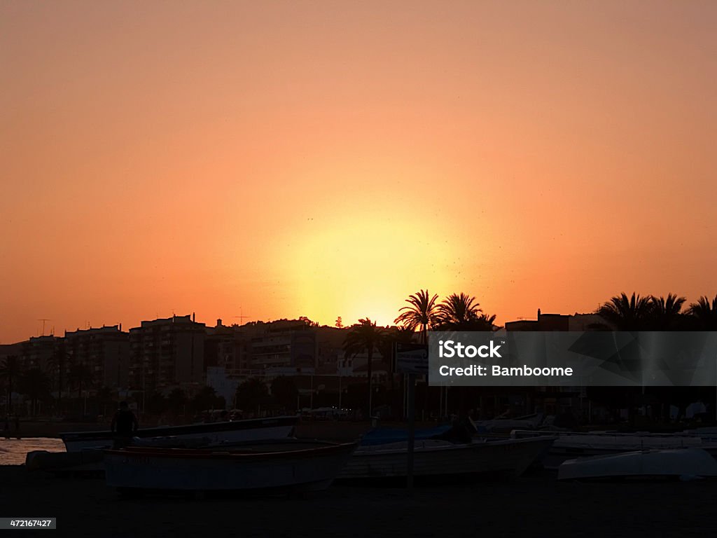 Sonnenuntergang in Málaga - Lizenzfrei Andalusien Stock-Foto