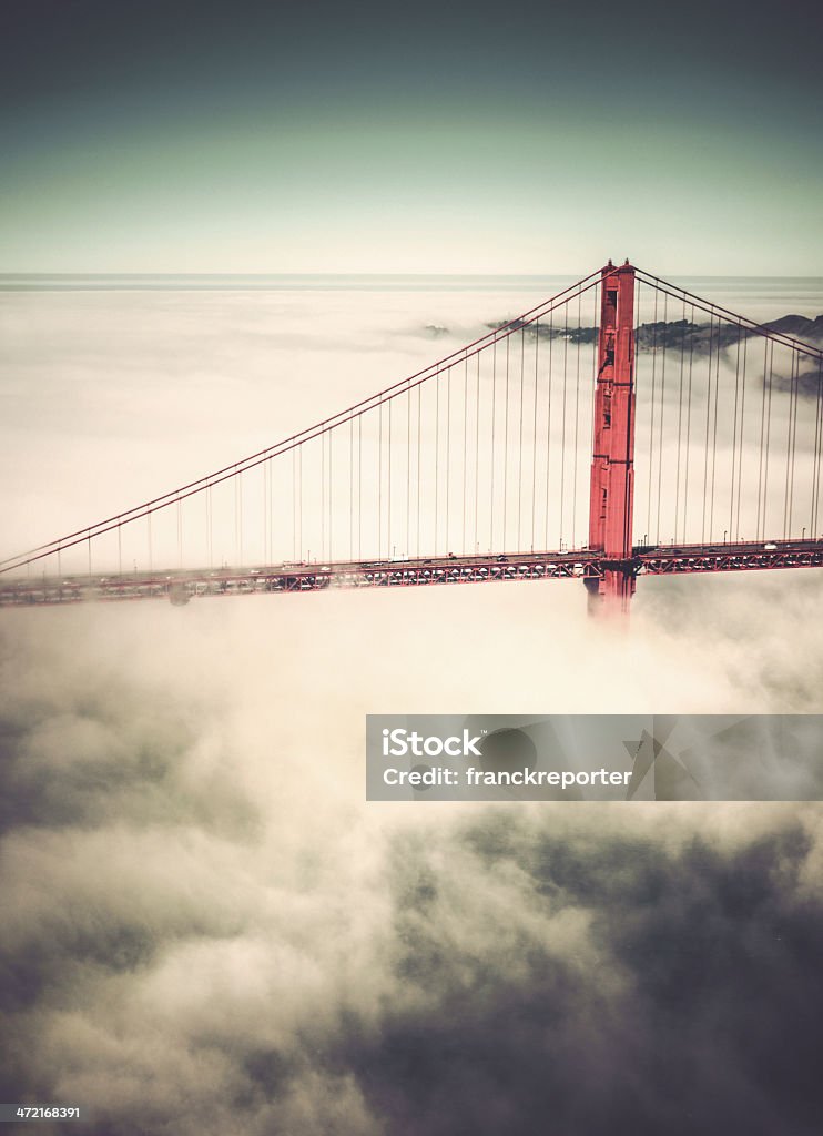 San Francisco Golden Gate Bridge - Foto de stock de Nube libre de derechos