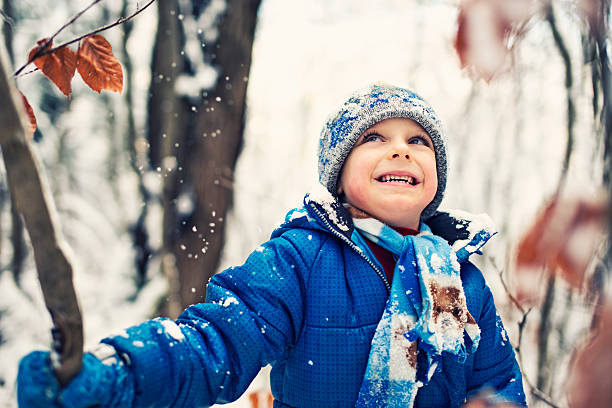 istock Little boy enjoying winter 472170225