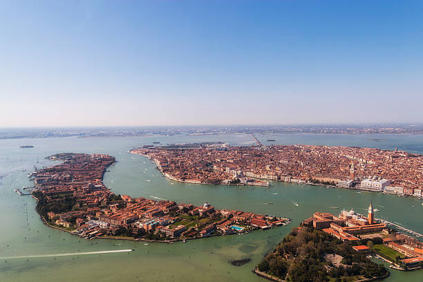 istock Venetian sky line (Venice, Italy) aerial view 472170367